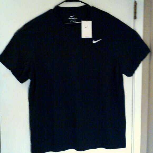 NEW NIKE Dri-FIT TRAINING "Fitness Tee" MEN'S BLACK WHITE T-SHIRT 2XL AR6029-010 - Picture 1 of 6